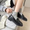 Calcetines Calcetines Cortos de Mujer Blancos Lunares Polo Calcetines de Mujer Corea del Sur Dongdaemun Calcetines Cortos de Mujer Miu Viento Calcetines de Rizo Grises