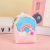 Estilo coreano ins bolsa de desenho animado fofa bolsa de moedas portátil mini bolsa de armazenamento pingente de chave batom bolsa de fone de ouvido