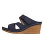 Sandalias europeas y americanas nuevas 2024, sandalias con costuras huecas para mujer, sandalias de cuña cruzadas de tacón alto, zapatillas de talla grande para mujer