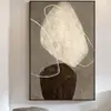 Wabi-Sabi Minimalista Abstracto Atmosférico Entrada Decorativo Pintura Colgante Piedra Fortuna Arte de Pared Moderno Lujo Ligero Fabricante Mayorista