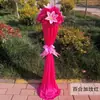 Columna de flores para pasillo de boda nuevo estilo arco de flores decoración de boda accesorios de decoración de pasillo columna de flores guía apertura de ceremonia de flores columna de flores de bienvenida
