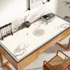 Tapete para Pintura e Caligrafia Estilo Nacional Paisagem Maré Nacional Estilo Antigo Caligrafia Couro Tapete de Escrita Impermeável e à Prova de Óleo Tapete de Mesa Tapete para Mesa de Aula de Estudante