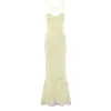 Exportação Transfronteiriça Roupas Femininas Primavera 2026 Europeu e Americano Decoração de Flores Estereoscópica Costas Nuas Alças Cruzadas Vestido D49827