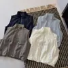 Chal de moda estilo coreano 2026 con cuello alto y cremallera para mujer, corte holgado, adelgazante, top versátil, chal con esquema de colores atractivo