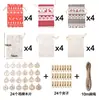 Amazon Suministros Juego de Bolsas de Lino Navideñas 24 Bolsas para Dulces y Regalos Juego de Bolsas Colgantes En Stock