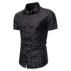 Camisa masculina especial plus size europeia e americana transfronteiriça quente com estampa digital 3D, manga curta, bolso, casual, gola polo
