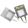 Bolsa de malla especial para exámenes, bolso de un solo hombro, bolso para tutores, bolsa con cremallera, archivador de datos A4, malla transparente, gran capacidad