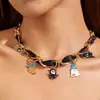 Accesorios Yongge Cadena para Clavícula de Halloween Serie Calabaza Fantasma Personalizada Estilo Gótico Retro