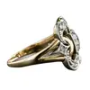 Anillos Geométricos Europeos y Americanos Huecos Tallados con Circonita, Joyería Retro de Moda para Hombres y Mujeres, Nuevos de Alta Venta Transfronteriza, Venta al por Mayor