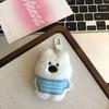 Mochila escolar de dibujos animados con colgante de niño, llavero de peluche, regalo de cachorro de dibujos animados de pareja de West Highland, venta al por mayor