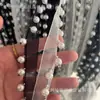 Encaje de Perlas de 8 mm con Cuentas a Mano al por Mayor para Punto diy Accesorios de Ropa Étnica Encaje Colgante de Borla de Linterna