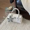 E-commerce Transfronteiriço Novo Estilo Design de Nicho Bolsa de Mão Bolsa de Boliche Elegante para o Dia a Dia Bolsa de Ombro Único Transversal Textura Trançada Bolsa Feminina