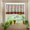 Serie de Cortinas de Café Transfronterizas Estilo Americano Coreano Pequeña Fresca Pastoral Cocina de Campo Lavabo de Baño Bloqueo Decoración
