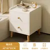 Mesita de noche personalizada para uso doméstico en el dormitorio, estante de almacenamiento pequeño y extremadamente estrecho para espacios reducidos, gabinete de almacenamiento de noche estilo crema