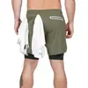 Comercio Exterior Transfronterizo Pantalones Cortos de Running para Hombre Deportes Ocio Exteriores Sueltos Multibolsillos Doble Capa Pantalones de Fitness