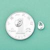 Nuevo Colgante de Plata Esterlina S925 Sólido Mini Brillante Plata Maciza DIY Pulsera Anillo Material Accesorios de Plata