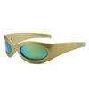 Nuevas Gafas de Sol Futuristas de Moda Europea y Americana Ins Personalizadas Avant-garde Hip-Hop Sesión de Fotos Callejera Gafas de Sol Resistentes a los Rayos UV