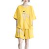 Traje de Pantalón Talla Grande Verano Nuevo Transfronterizo Camiseta de Manga Corta para Mujer Shorts Holgados de Pierna Ancha Casual Conjunto de Dos Piezas para Gorditas