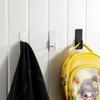 Gancho de acero inoxidable transfronterizo, gancho sólido para ropa, viscosa gruesa, resistente, sin perforaciones, para colgar bolsas de inodoro en dormitorios.
