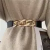 Cinturón Elástico Extensible para Mujer Moda Femenina Metálico Estilo Europeo y Americano Distintivo para Vestido Falda Abrigo Combinación Perfecta Cubierta Decorativa para la Cintura