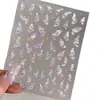 Pegatinas de Uñas de Alta Gama Transfronterizas con Concha Iridiscente y Mariposa de Luz Estilo Nuevo Súper Hada Estilo Puro Deseo Decoraciones DIY con Adhesivo