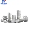 Tornillos Antirrobo de Acero Inoxidable 304 con Columna de Forma Especial Antirremoción M2M3M4M5M6M8M10M12