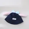 Sombrero de Pescador para Bebé Primavera y Otoño Lindo Oreja Lazo Sombrilla para Niñas Sombrero de Vaquero Sombrero de Cubo a Prueba de Viento para Bebés Otoño e Invierno