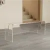 Banco Largo de Acrílico, Silla de Comedor Flotante, Banco para Cambiarse los Zapatos, Banco Largo para Entrada, Entrada de Casa, Dormitorio, Banco al Pie de la Cama, Banco Largo