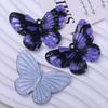 Verano Hielo Acrílico Transparente Impreso Mariposa Tridimensional Agujero para Colgar DIY Cadena para Teléfono Móvil Pendientes Colgante Collar Llavero Accesorios