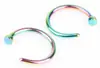 Brincos de Argola para Nariz Estilo Europeu e Americano Moda Diamante Meio Círculo em Forma de C Joias Exquisitas para Body Piercing Joias Atacado