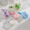 Garrafa de areia movediça de celebridade da internet criativa com contas coloridas em um pingente de garrafa de óleo acrílico chaveiro pingente bolsa pequenos acessórios atacado