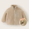 Casaco de Pelo para Meninos Acolchoado Quente Espesso Roupas de Inverno Outono e Inverno Novas Roupas Infantis Top de Lã de Cordeiro para Bebê