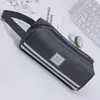 Estojo Criativo de Lápis com Grande Capacidade para Estudantes, Meninos e Meninas, Bolsa Simples de Tecido Oxford com Zíper Duplo Estojo de Papelaria para Lápis com Logo Impresso