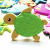 Creativo Pez Submarino Pvc Imán de Nevera Decoración Pegatina de Mensaje Educación Temprana para Niños Pegatina Magnética para Pizarra Blanca Venta al por Mayor