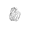 Brinco de Pressão Exquisito e Luxuoso em Forma de Coração de Três Camadas com Zircônia, Ear Cuff Cruzado de Diamante Multicamadas em Forma de Coração para Orelhas Sem Furo