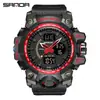 Sanda Doble Pantalla Reloj de Moda para Estudiante Deporte al Aire Libre Multifuncional Electrónico para Hombre y Mujer Resistente al Agua Luminoso