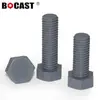 Cloruro de Polivinilo M3-M20 (PVC) Tornillos de Plástico con Hexágono Exterior, Pernos Aislados Grises, Tornillos Resistentes a Ácidos y Álcalis