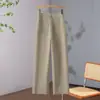 Pantalones anchos casuales, artísticos y sencillos personalizados, nuevos pantalones rectos ajustados versátiles para el otoño de 2026