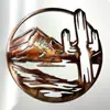 Colgantes y adornos de decoración de pared de hierro forjado transfronterizos, artesanías de metal, venta directa del fabricante, siluetas cortadas con láser y pintadas con UV