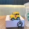 Chaveiro Modelo de Carro de Liga com Puxar para Trás Ônibus Turístico Brinquedo Chaveiro de Ônibus de Passageiros Pingente de Mochila