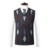 Novo colete masculino de lã, outono e inverno, casual de corte solto, em estoque, pulôver de mistura, camisa básica para pais de meia-idade, atacado