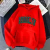 Moletom Feminino Solto de Lã Outono e Inverno Moletom Venda Quente Transfronteiriça Estampa Brooklyn Moletons Pulôver para Casal