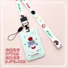 Estuche Deslizante para Tarjetas de ABS Estudiante Pecho Tarjeta de Acceso Tarjeta de Comida Bolsa Anti-pérdida Colgante del Cuello Estuche de Identificación Cubierta Protectora Hombres y Mujeres en stock