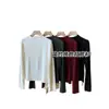 Conjunto de trabalho~ Elegante camiseta básica de manga comprida com gola alta discreta, confortável e leve, perfeita como camada base para mulheres, nova coleção de outono H090913