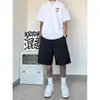Uau, shorts masculinos finos respiráveis de secagem rápida estilo americano feitos sob medida, shorts casuais soltos versáteis para o verão