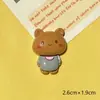 Accesorios de Resina DIY de Dibujos Animados Familia de Animales Pegamento de Crema Pasador Funda de Teléfono Móvil Hebilla de Zapato Llavero