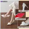 9169A-237 salto alto flor tridimensional feminino bico fino stiletto glitter sapatilhas sapatos brancos de casamento