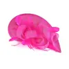 Fascinator de Malla de Plumas Europeo y Americano Transfronterizo, Banquete de Boda, Tocados para Club de Carreras de Caballos, Fascinator Pequeño Vintage para Fiesta de Té, Accesorio para el Cabello