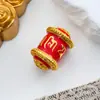 Estilo Étnico Chino Aleación Pintada Cubo Cuentas Joyería Accesorios Metálicos Adornos Colgantes Decorativos Regalos Temporada de Viajes Venta al por Mayor