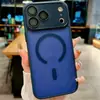 Capa Magnética Fosca Apple 17 Adequada para Iphone16Promax com Película Protetora de Lente Case Dois em Um